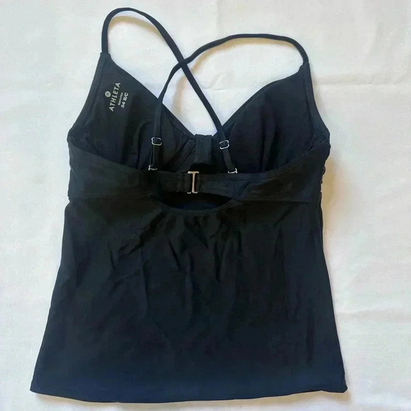 Athleta Knot Front Tankini, Black SIZE 34
B/ C - Picture 4 of 7